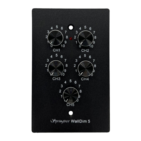 Springtree WallDim1 User manual and installation guide
