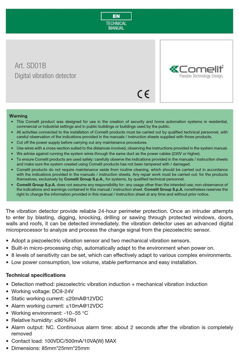 Comelit SD01B Technical manual