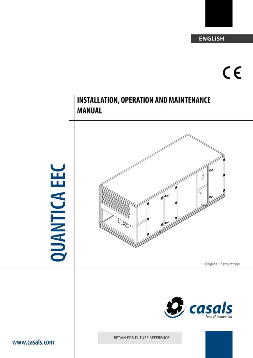 Casals QUANTICA EEC Series Installation, operation and maintenance manual