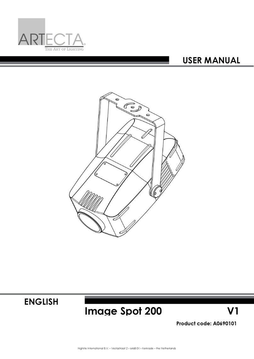 Artecta Image Spot 200 User manual