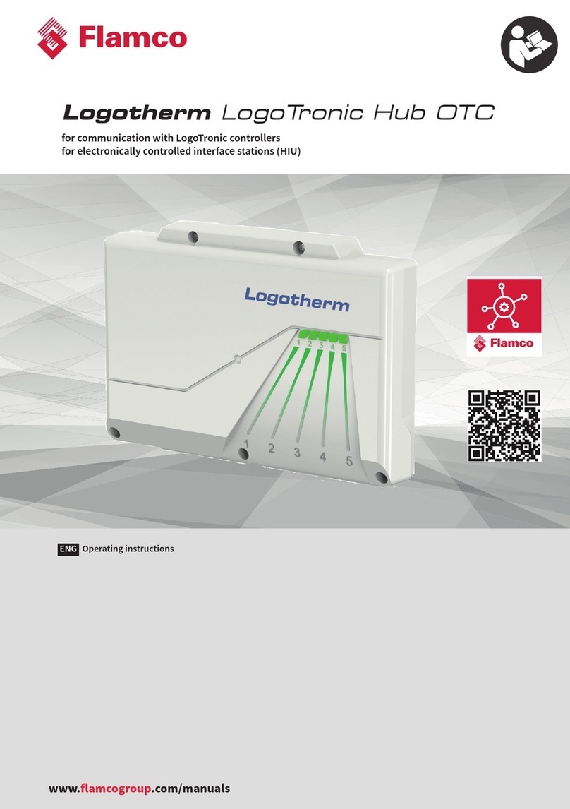 flamco Logotherm LogoTronic Hub OTC operating instructions flamco Logotherm LogoTronic Hub OTC operating instructions