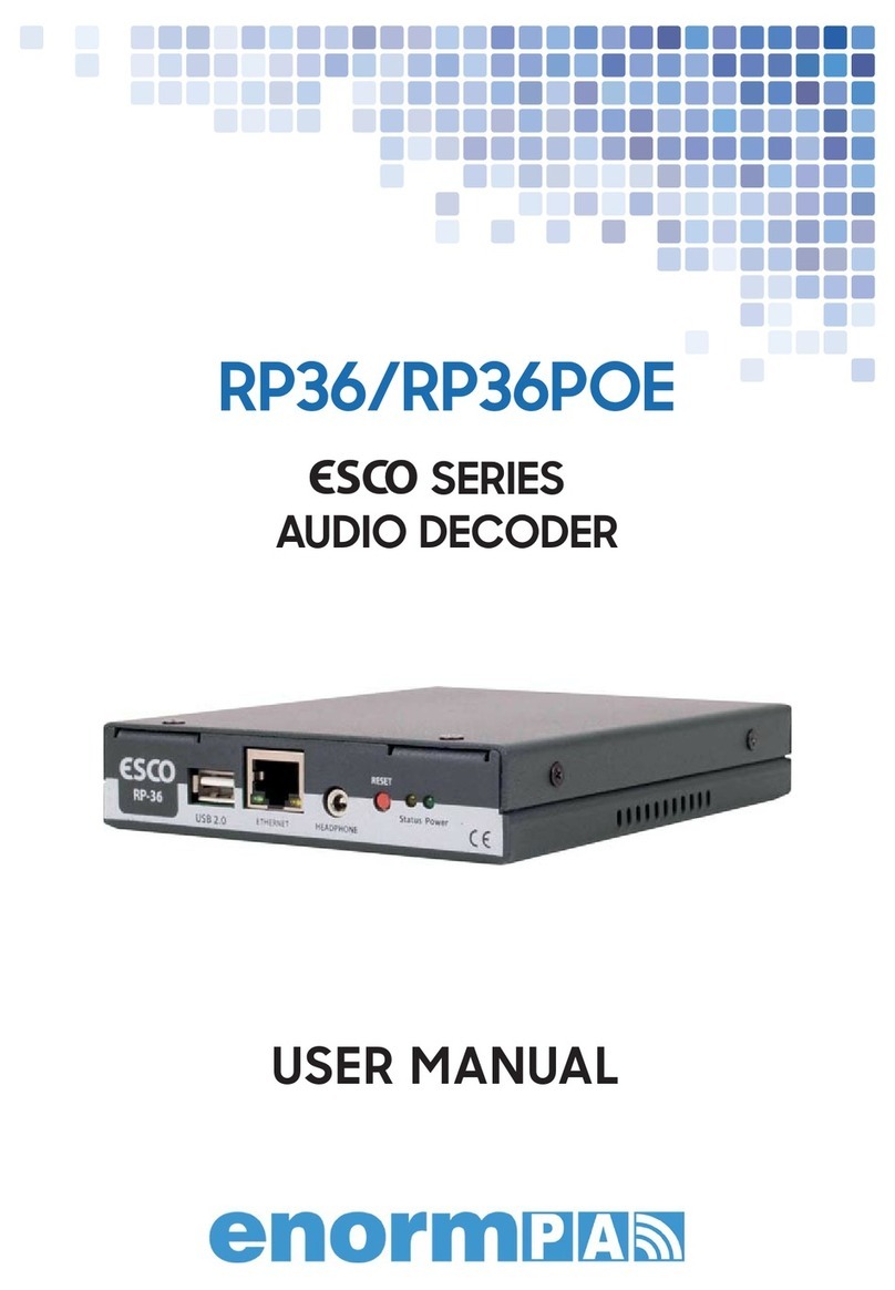 EnormPA ESCO Series user manual EnormPA ESCO Series user manual