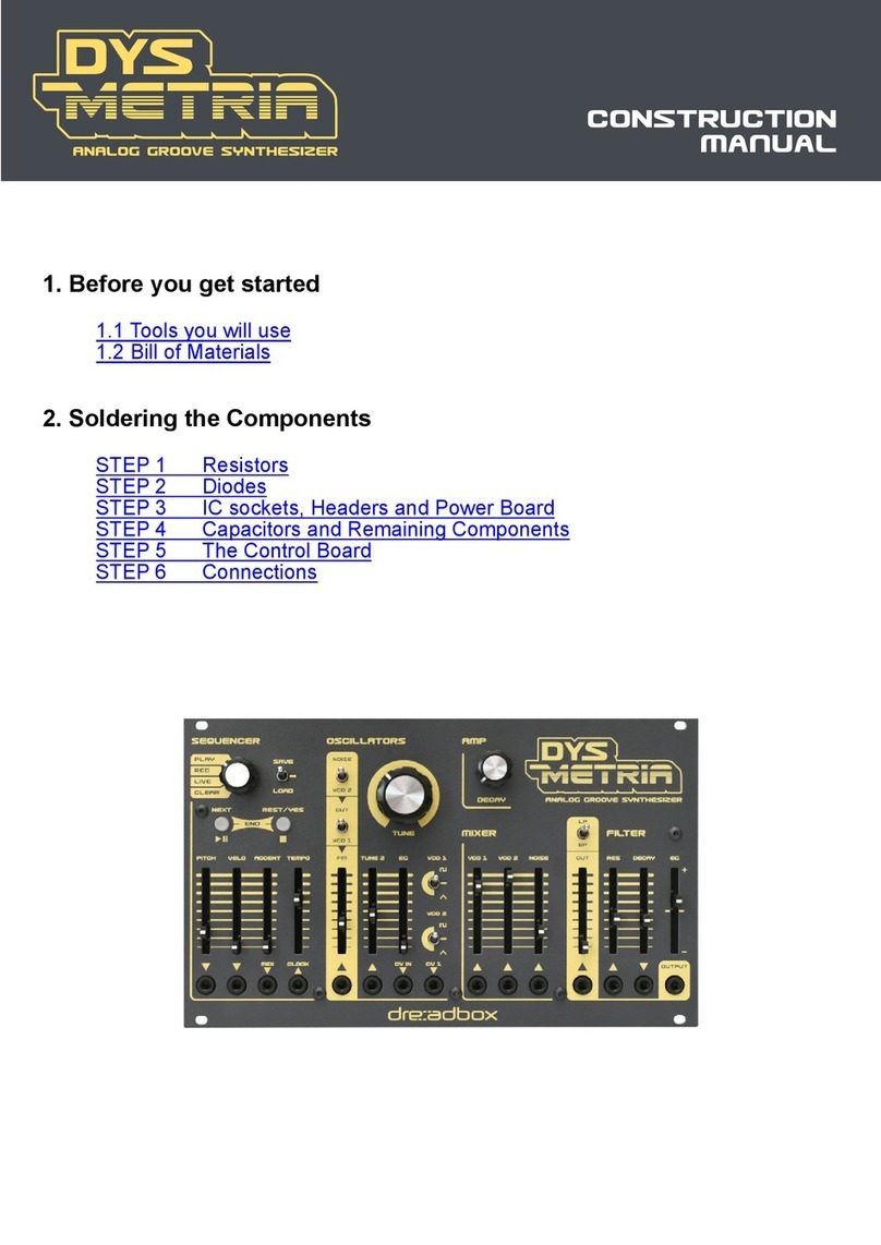 Dreadbox DYSMETRIA Construction manual