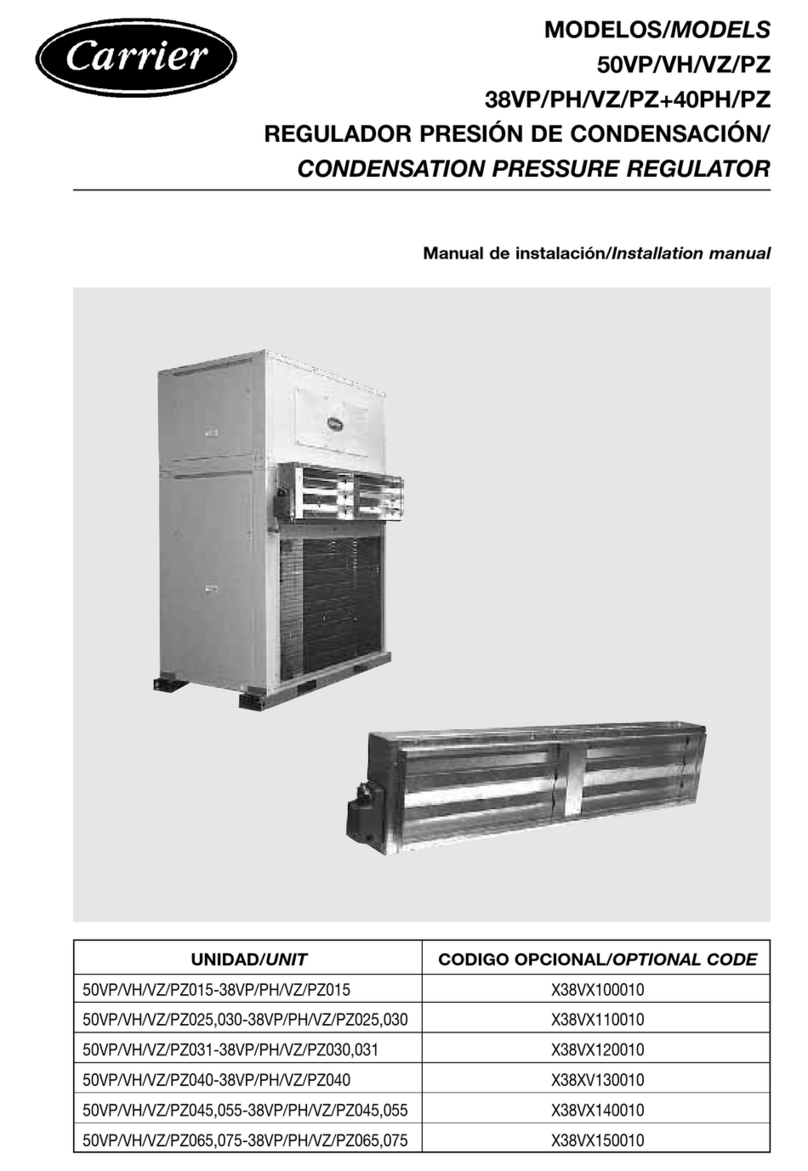 Carrier 50VP installation manual