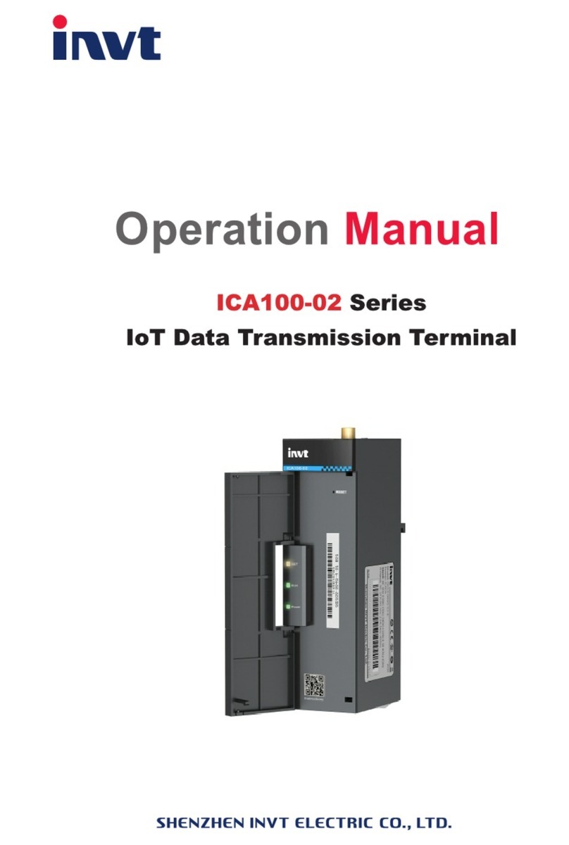 INVT ICA100-02 Series Operation manual