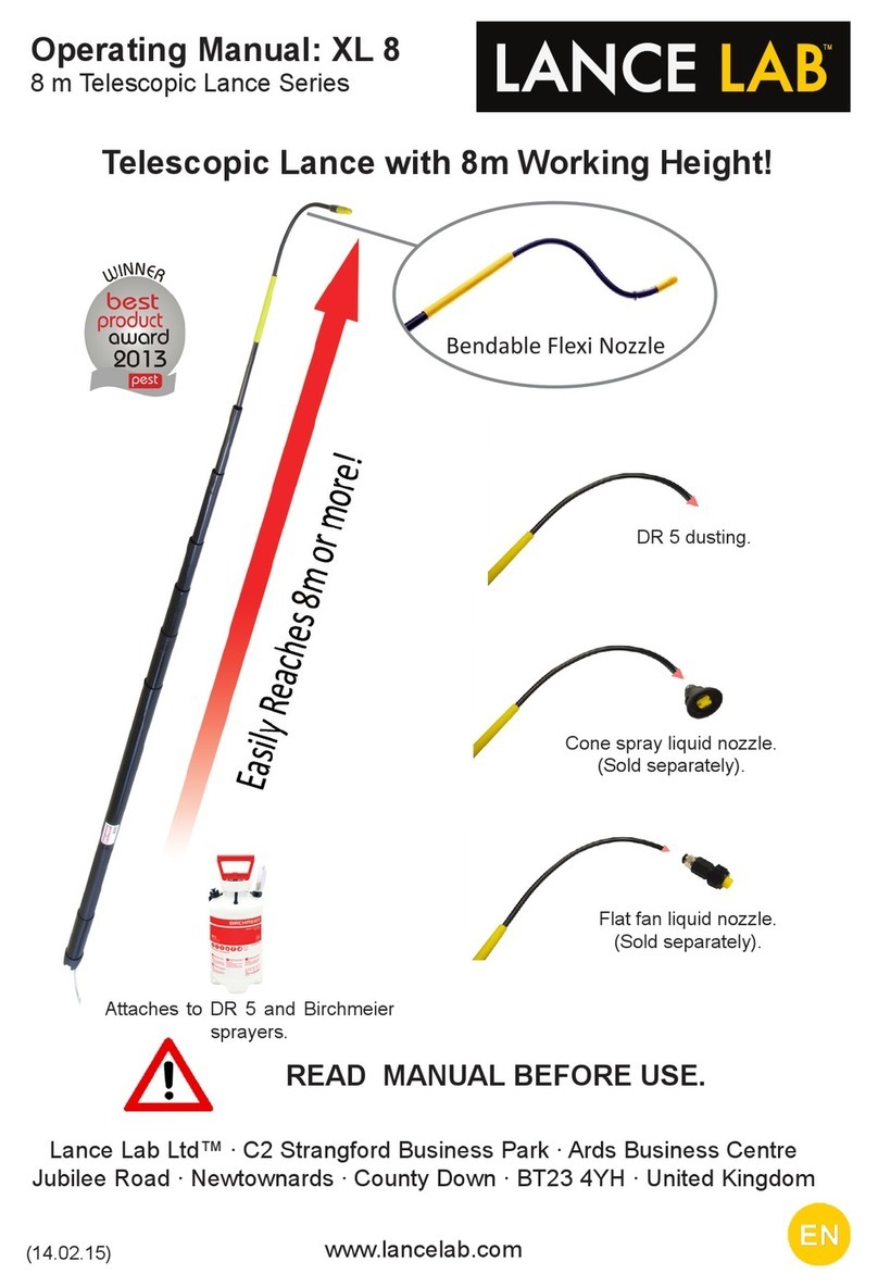 Lance Lab 8 m Telescopic Lance Series operating manual