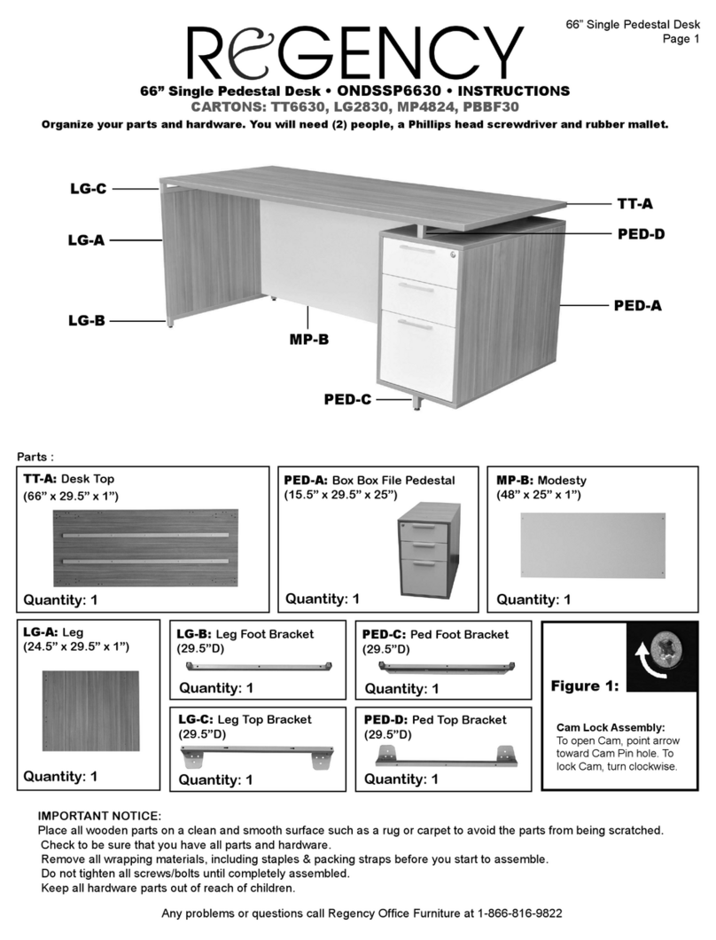 Regency ONDSSP6630 instructions