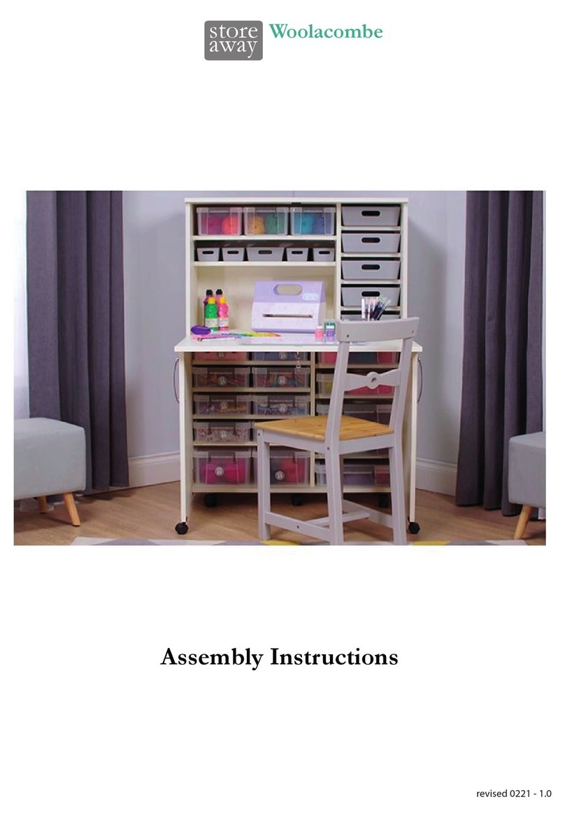 Storage 4 Crafts storeaway Assembly Instructions Assembly instructions Storage 4 Crafts storeaway Assembly Instructions Assembly instructions