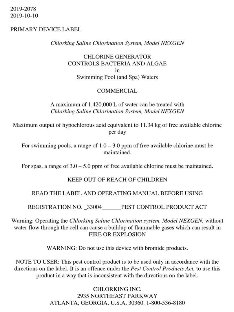 ChlorKing NEXGEN manual