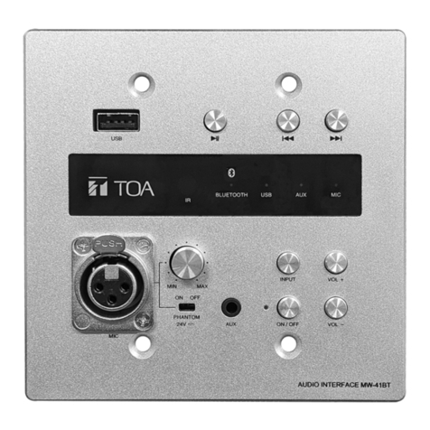 Toa MW-41BT operating instructions