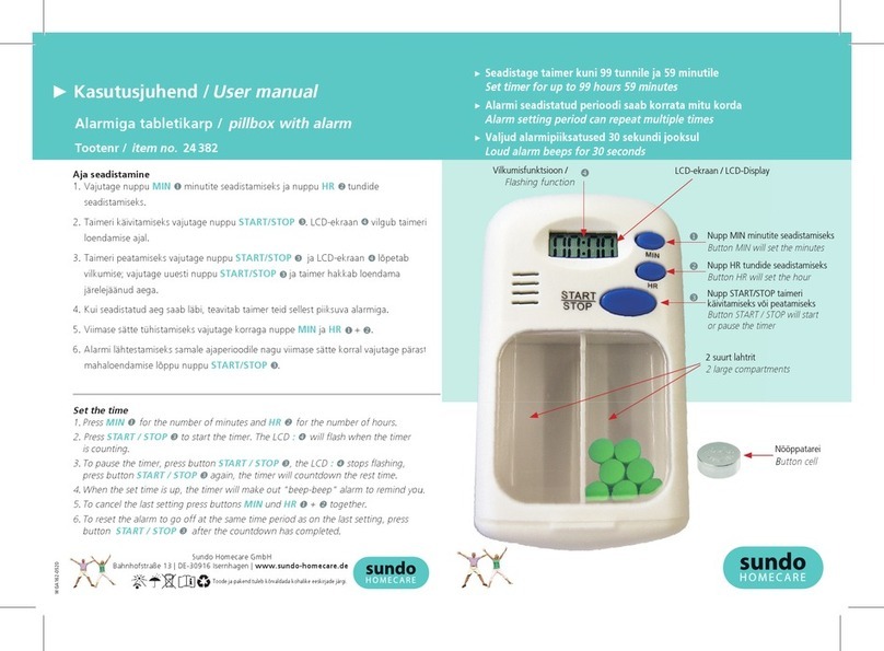 Sundo Homecare 24 382 user manual