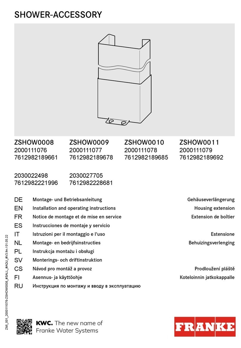 Franke ZSHOW0008 User manual Franke ZSHOW0008 User manual