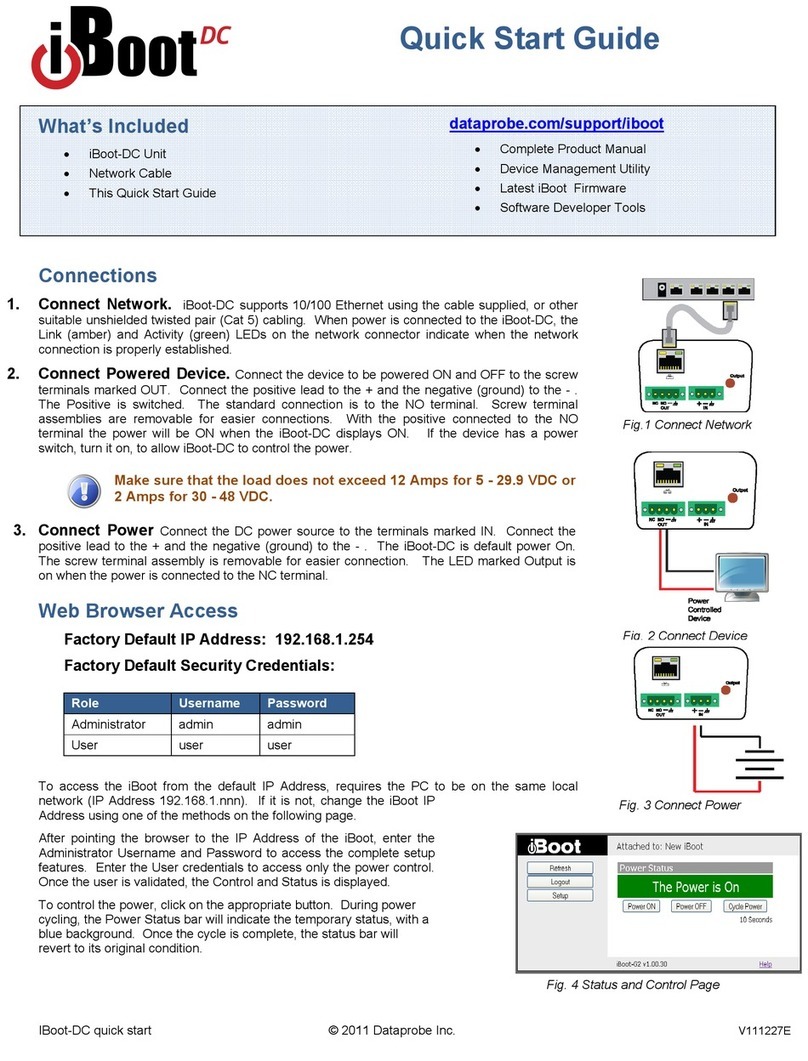 Dataprobe iBoot-DC quick start guide