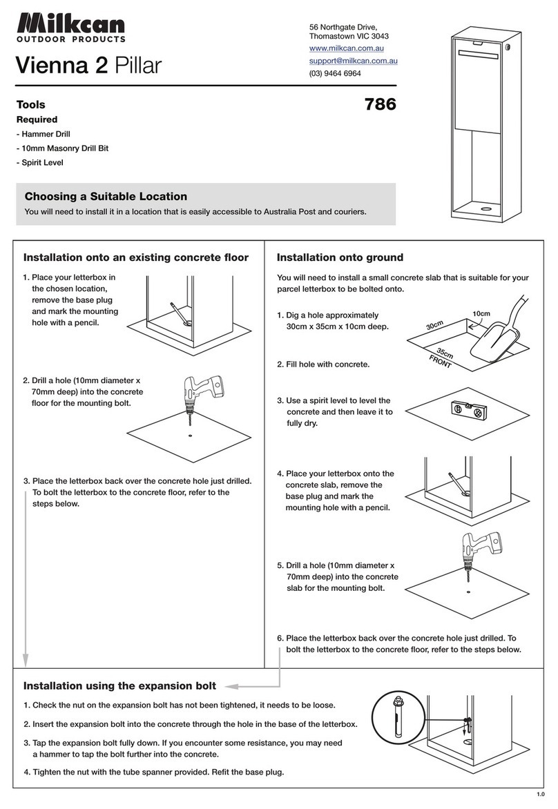 Milkcan Vienna 2 786 Assembly instructions Milkcan Vienna 2 786 Assembly instructions