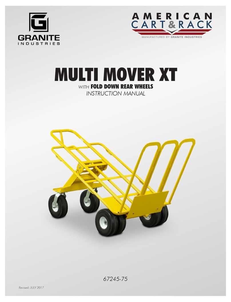 American Cart & Rack GRANITE INDUSTRIES MULTI MOVER XT instruction manual American Cart & Rack GRANITE INDUSTRIES MULTI MOVER XT instruction manual