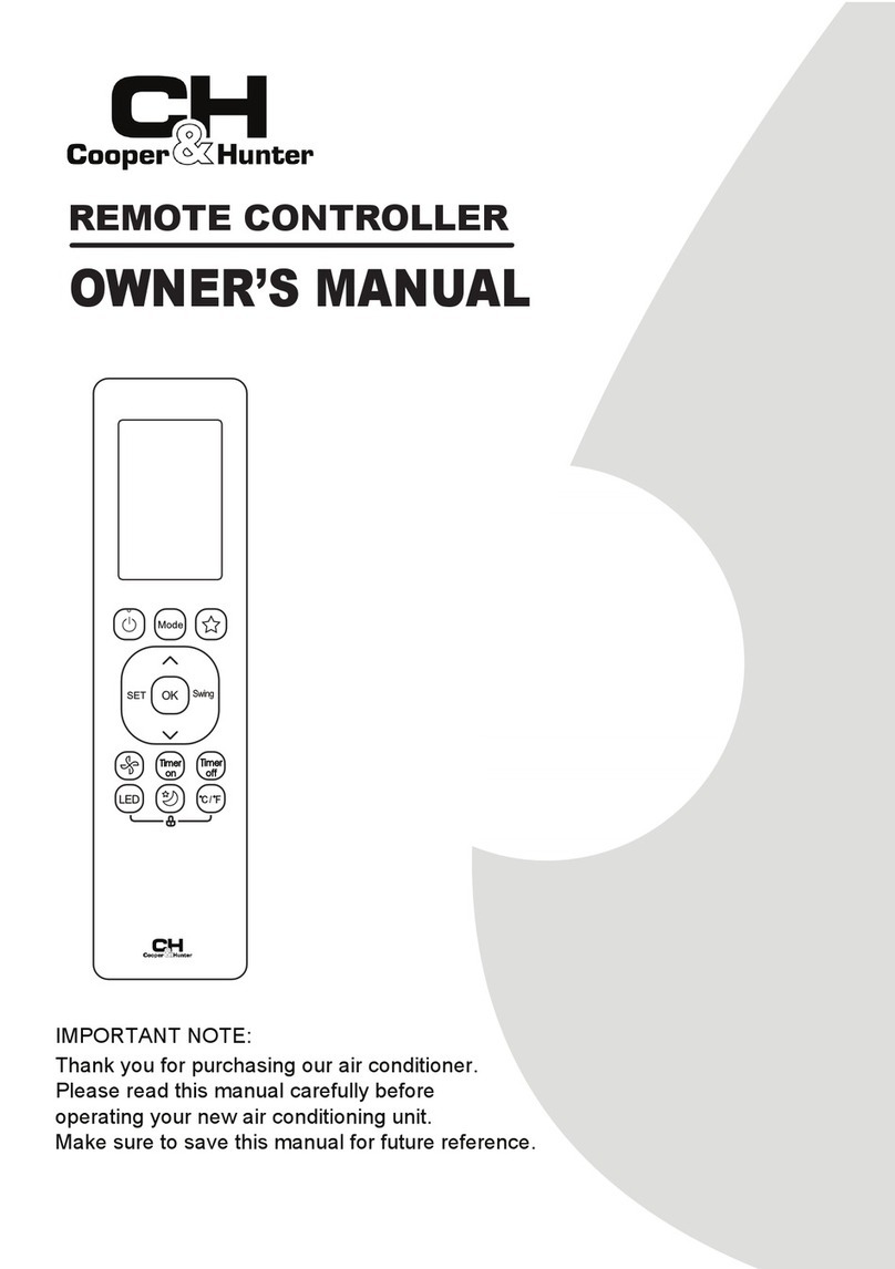 Cooper & Hunter CR262-RG10G owner's manual Cooper & Hunter CR262-RG10G owner's manual