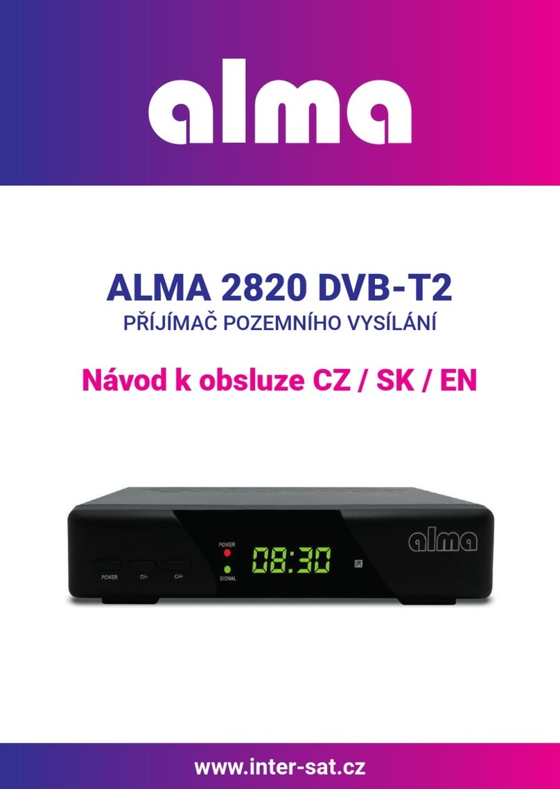 Almaco 2820 DVB-T2 user manual
