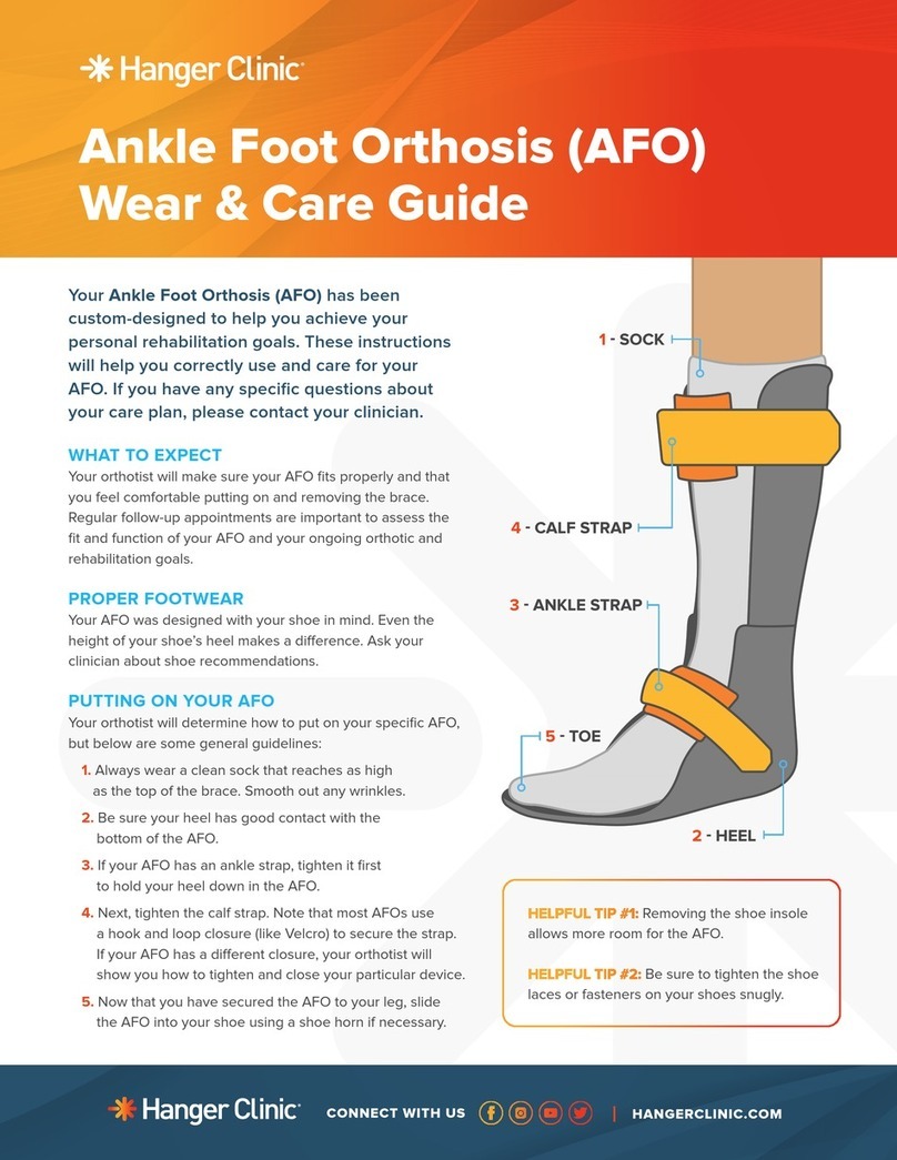 Hanger Clinic AFO care guide Hanger Clinic AFO care guide