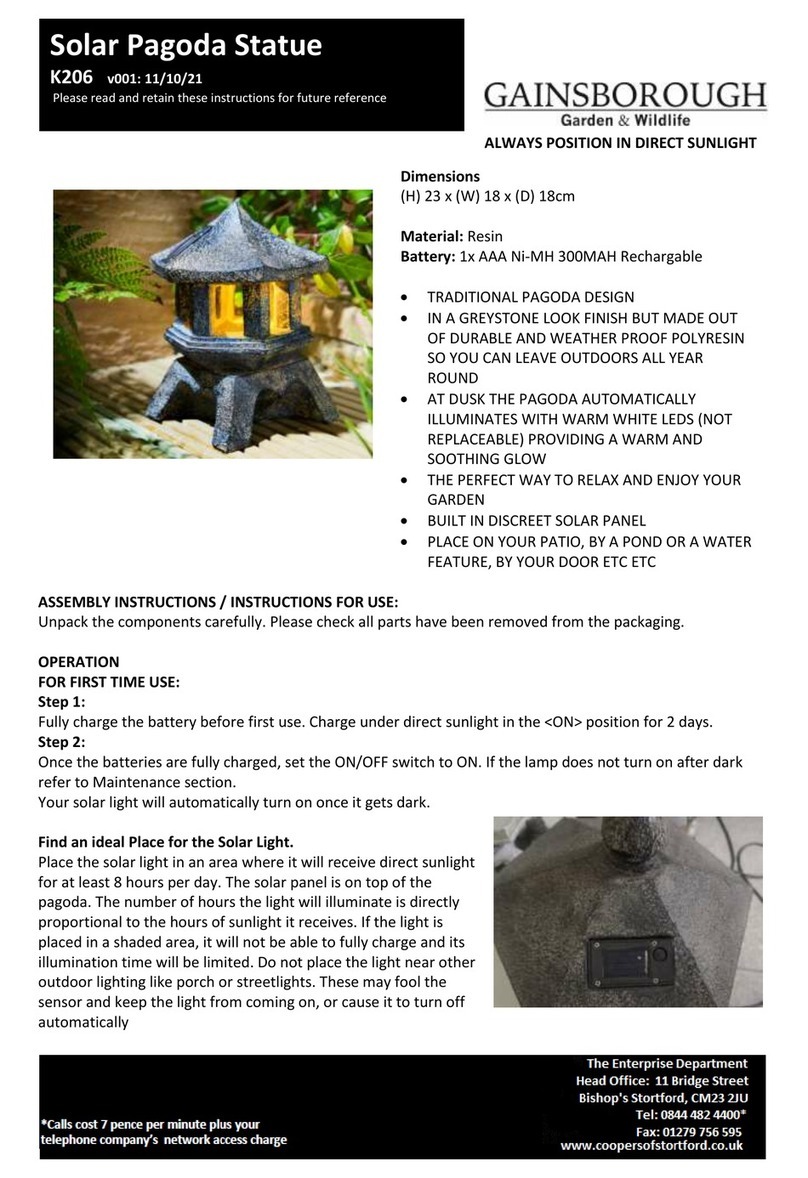 Gainsborough K206 Instructions for use