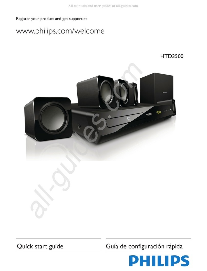 Philips HTD3500 Instruction manual