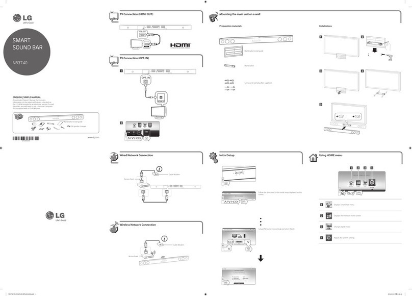 LG NB3740 Specification sheet