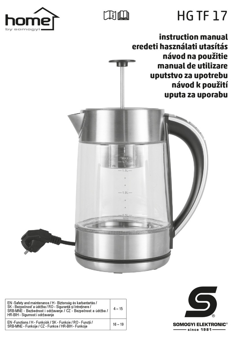 Somogyi home HG TF 17 instruction manual