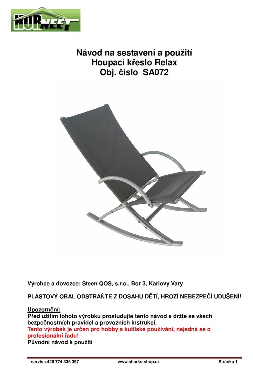 HORNEET Relax Instructions for assembly and use