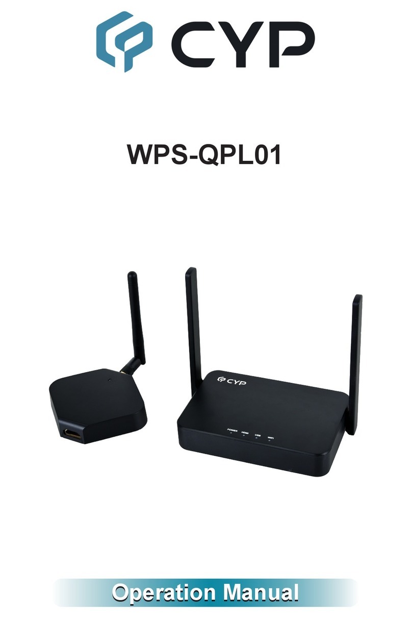 CYP WPS-QPL01 Operation manual