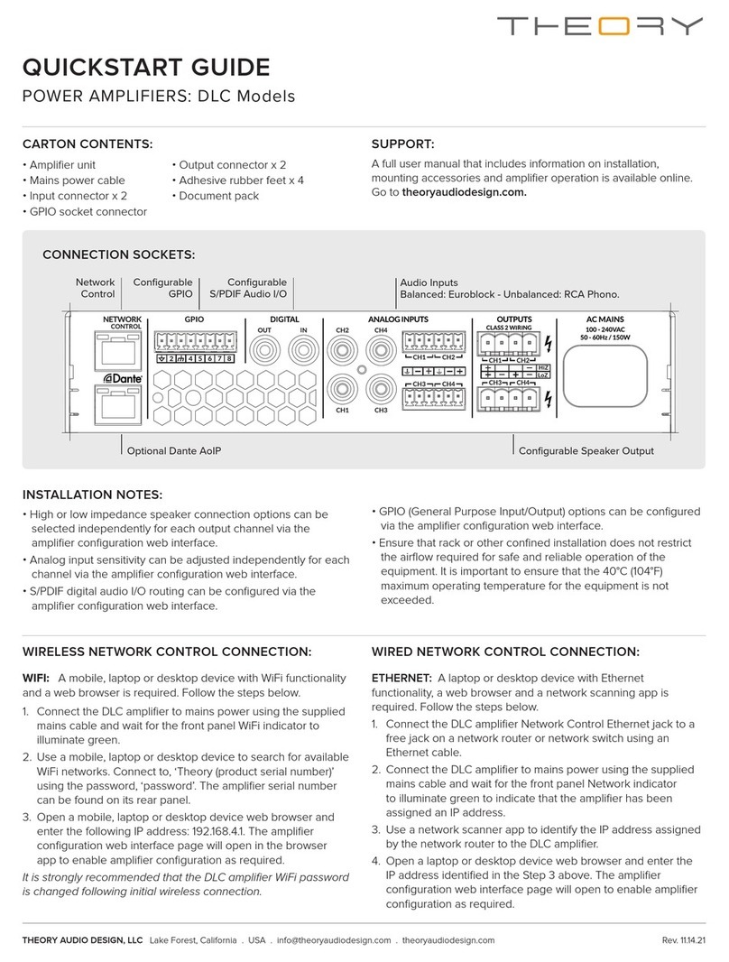 THEORY DLC quick start guide