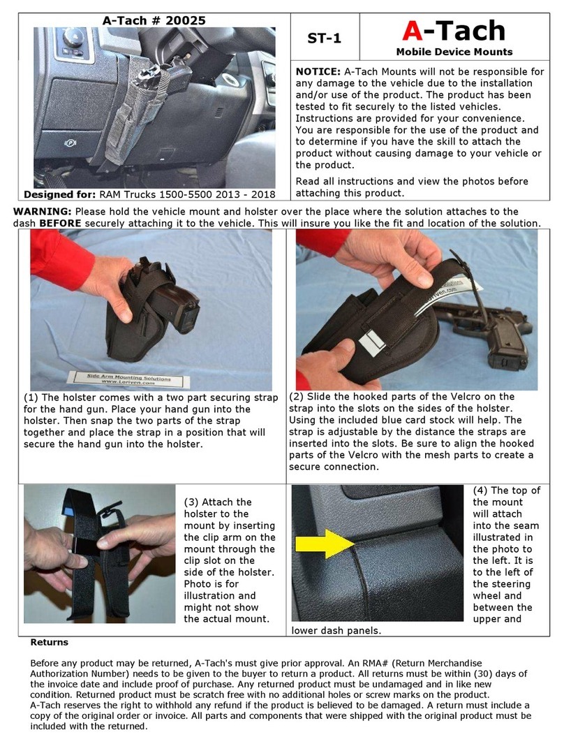 A-Tach Mounts 20025 User manual