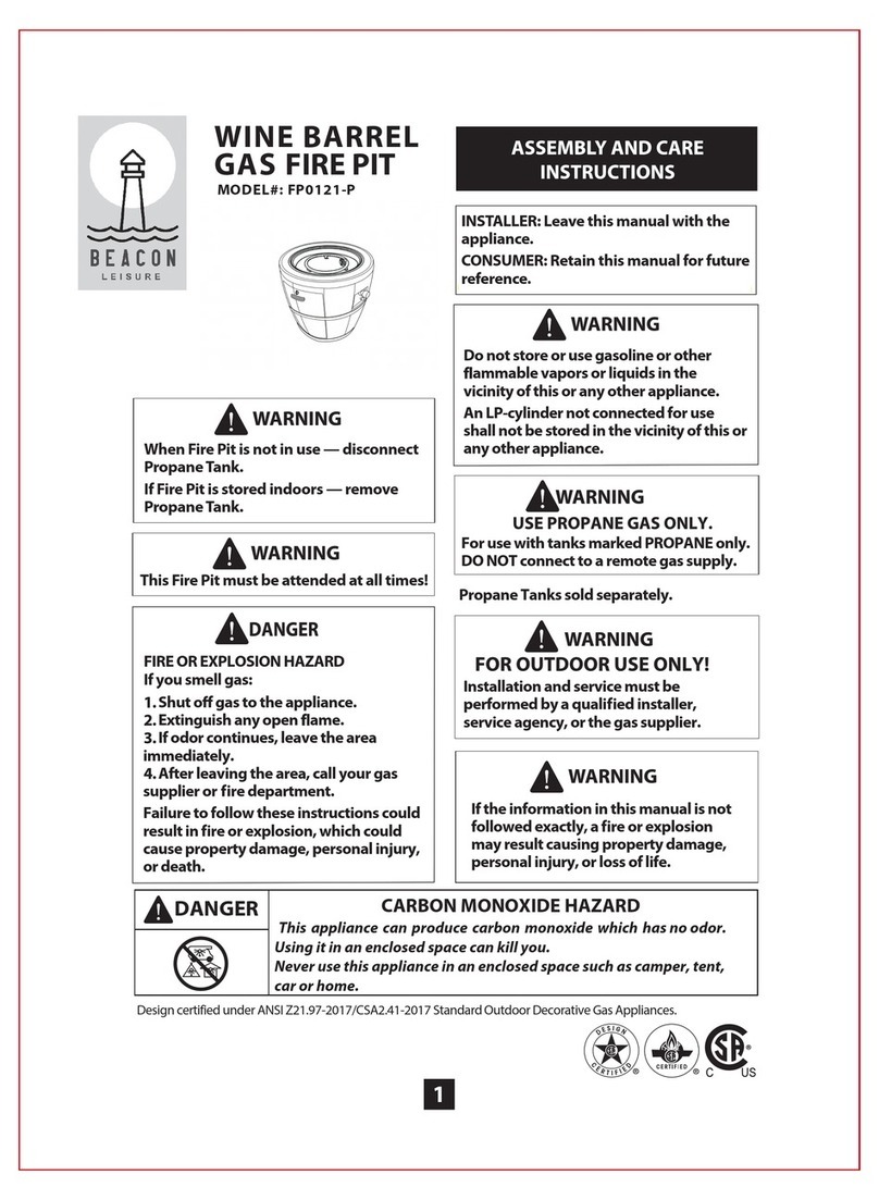 Beacon FP0121-P Assembly and care instructions