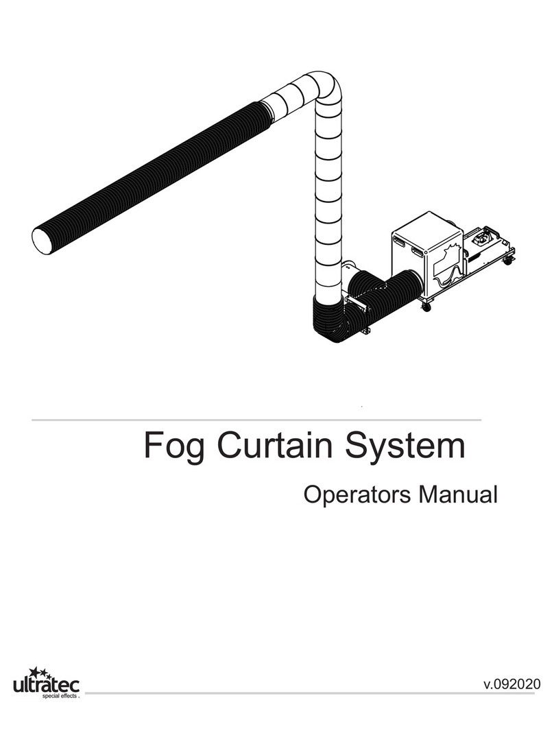 ULTRA TEC Fog Curtain System User manual