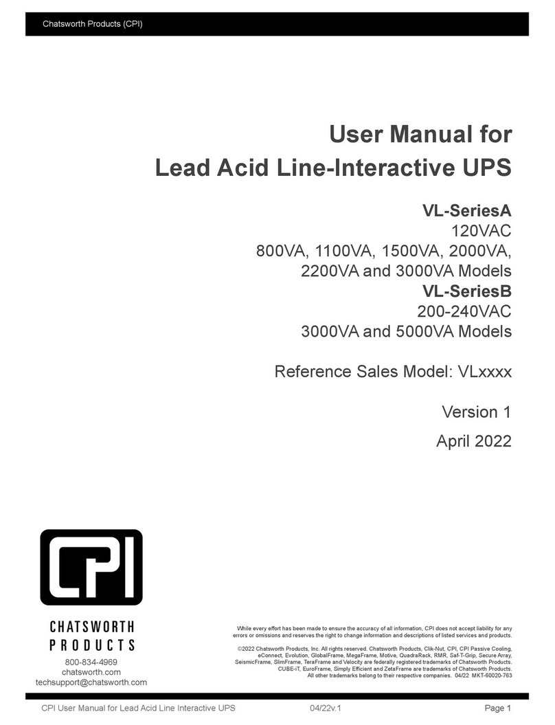 Chatsworth Products VL Series user manual