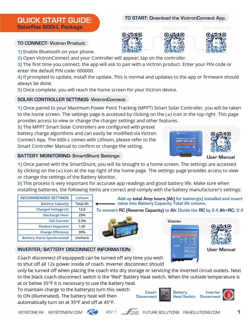 Keystone RV SolarFlex 600i-L quick start guide