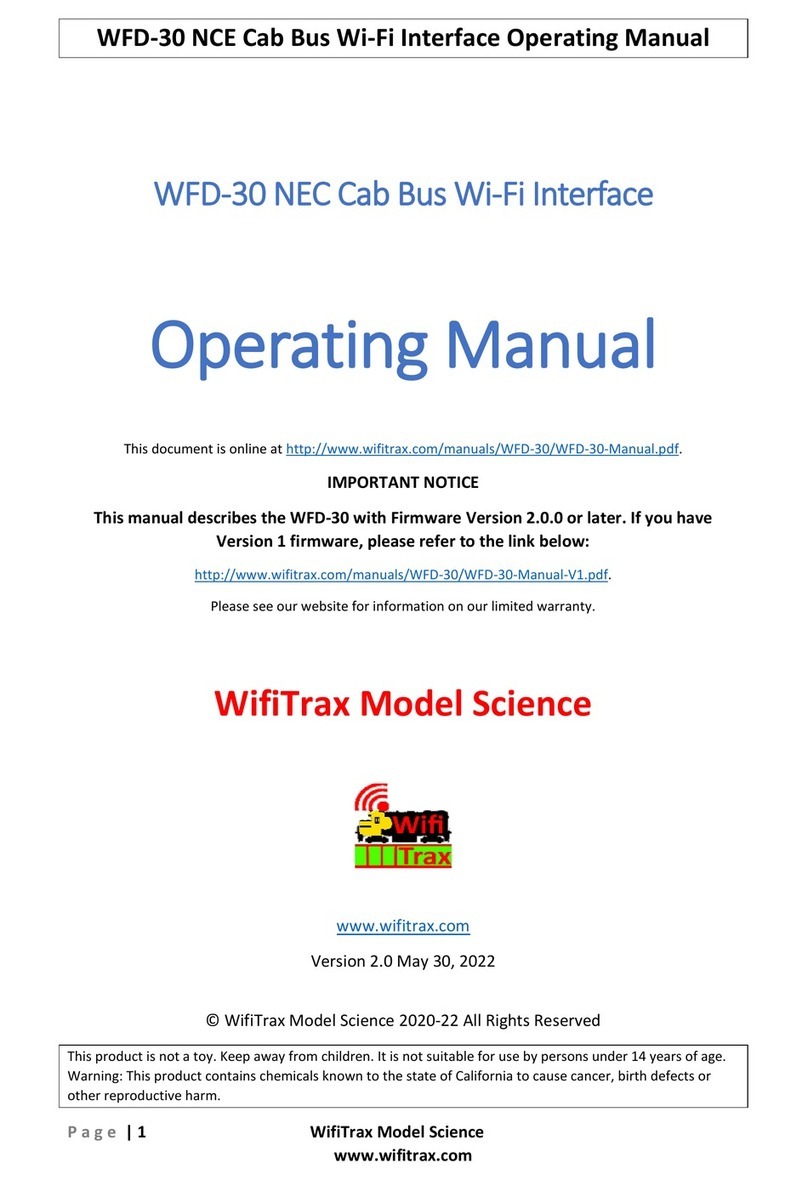 WifiTrax Model Science WFD-30 operating manual
