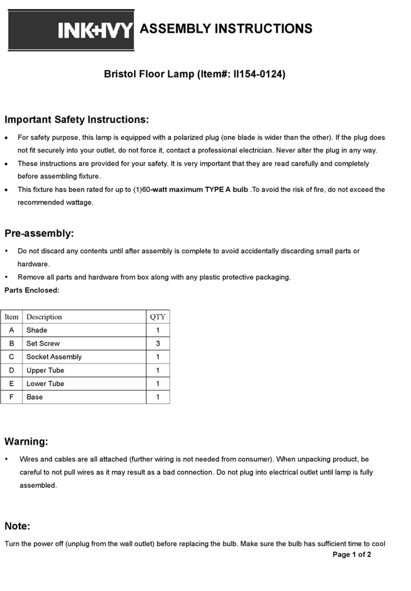INK+IVY Bristol II154-0124 User manual
