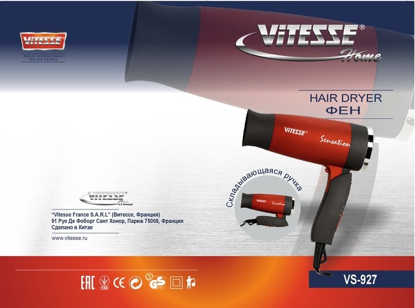 Vitesse Home Sensation VS-927 User instructions