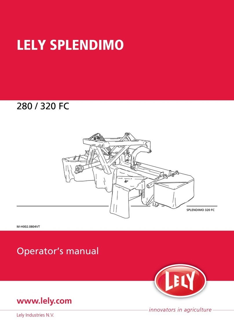 LELY SPLENDIMO 280 FC Operator's manual