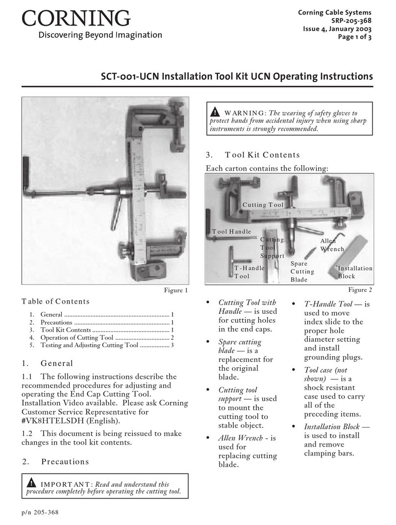 CORNING SCT-001-UCN User manual