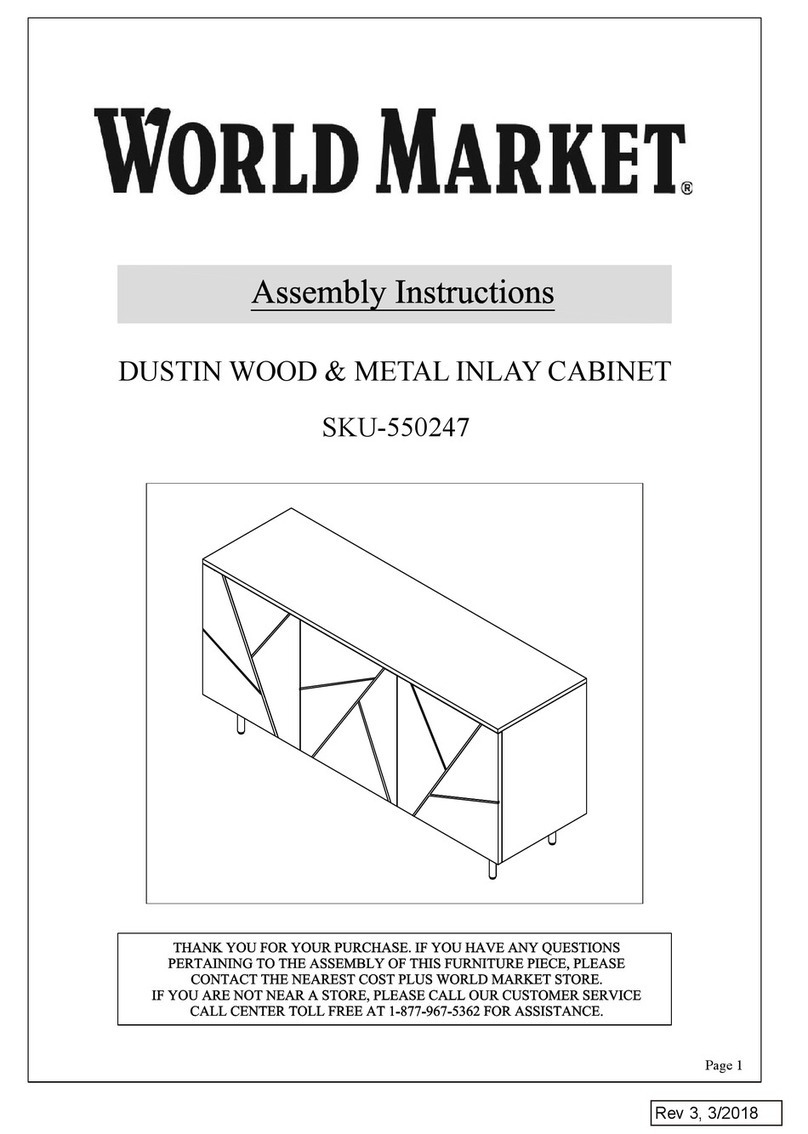 World Market DUSTIN 550247 Assembly instructions