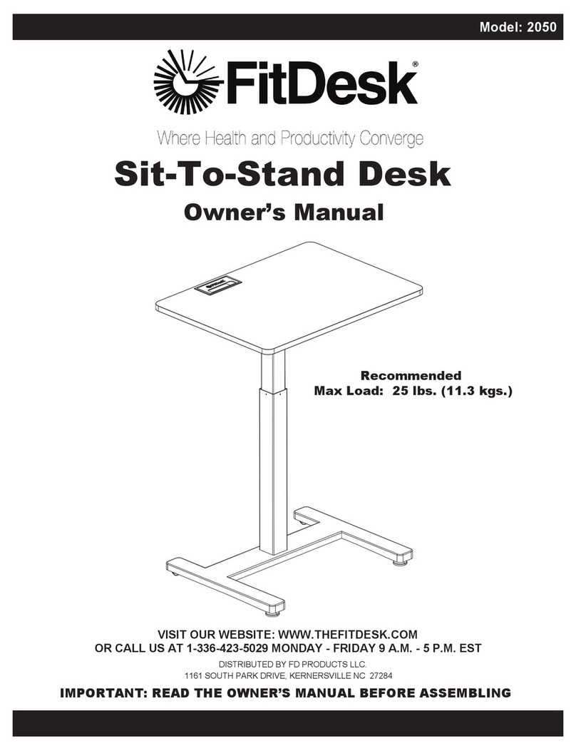 FitDesk 2050 owner's manual