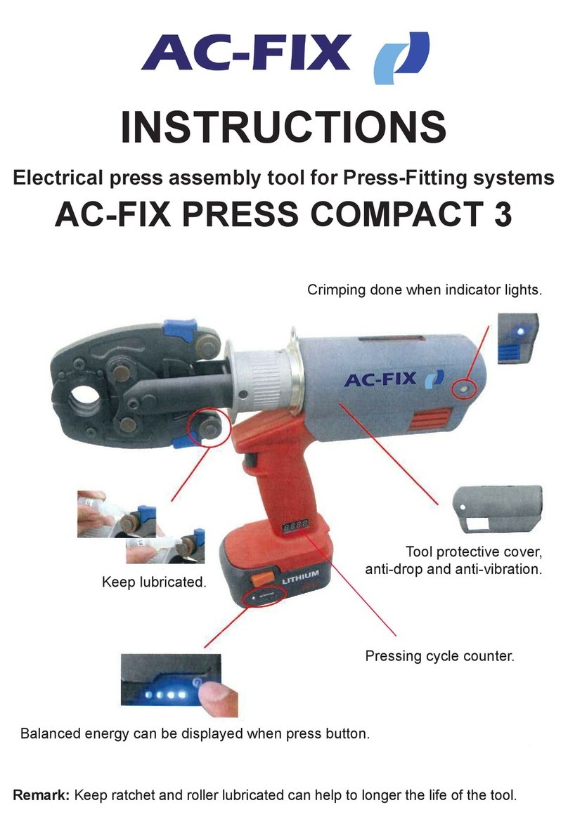 AC-FIX PRESS COMPACT 3 User manual