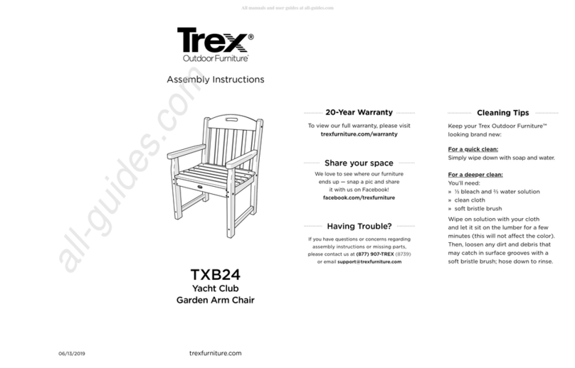 TREX Yacht Club TXB24 Assembly instructions