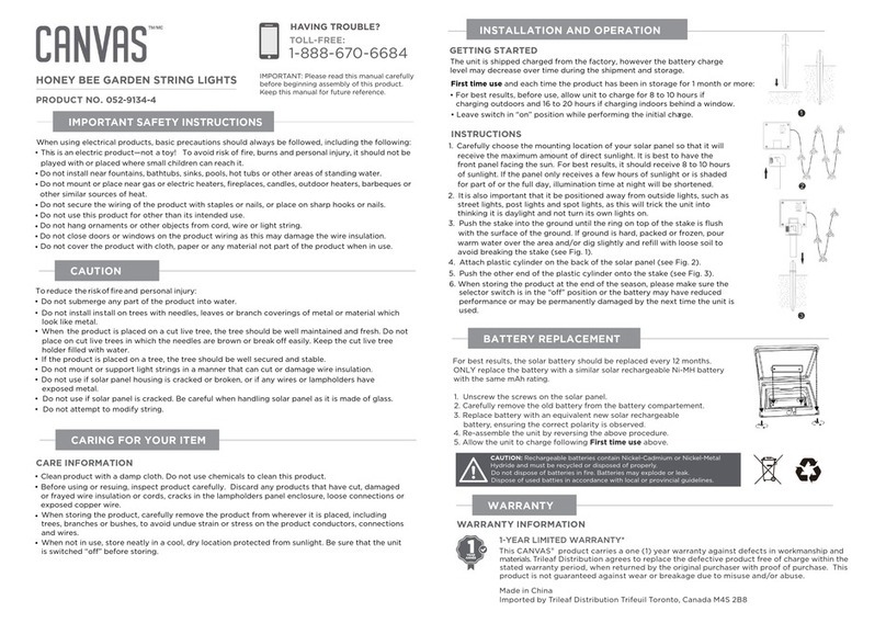 Canvas 052-9134-4 quick start guide