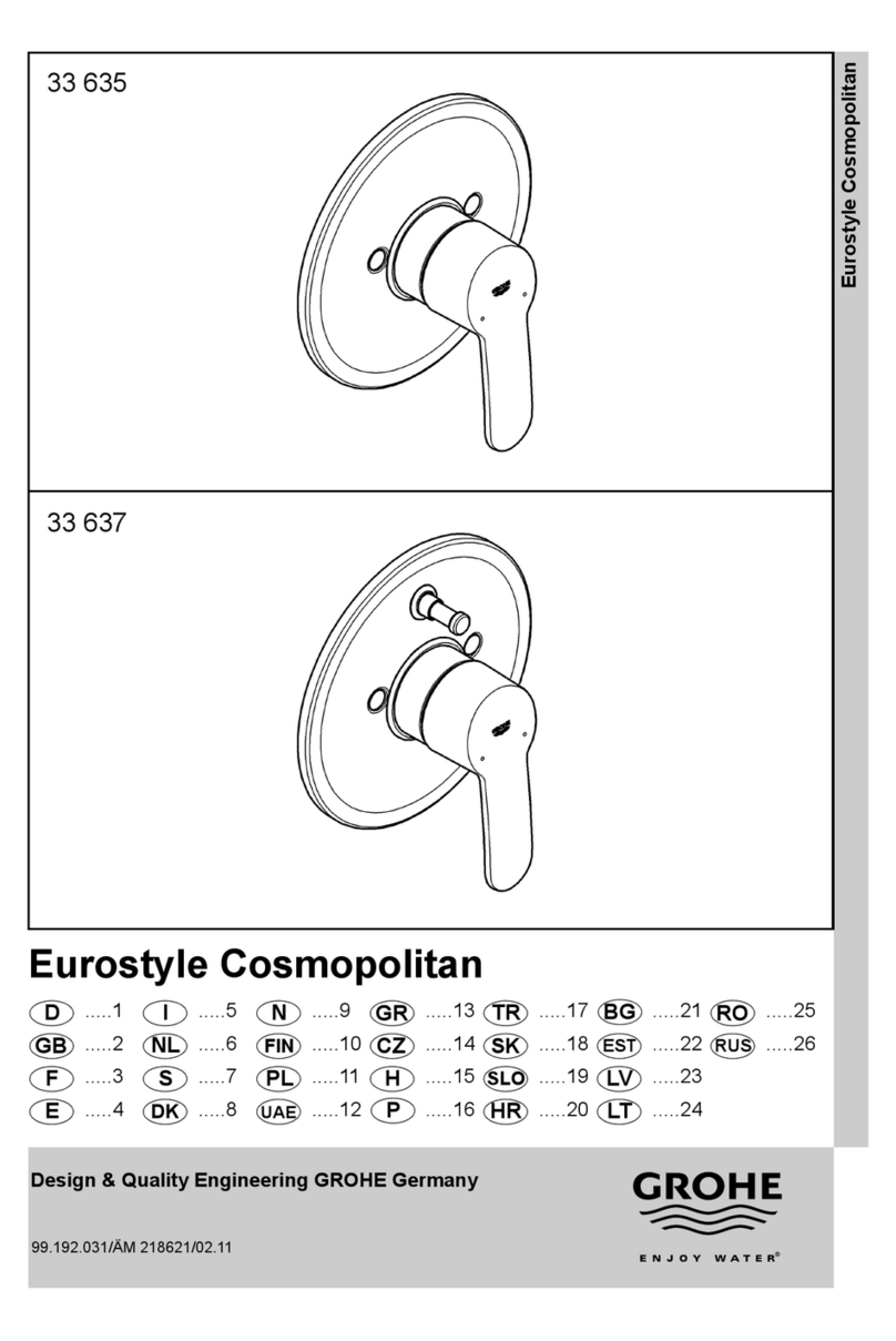Grohe EUROSTYLE 33 635 manual