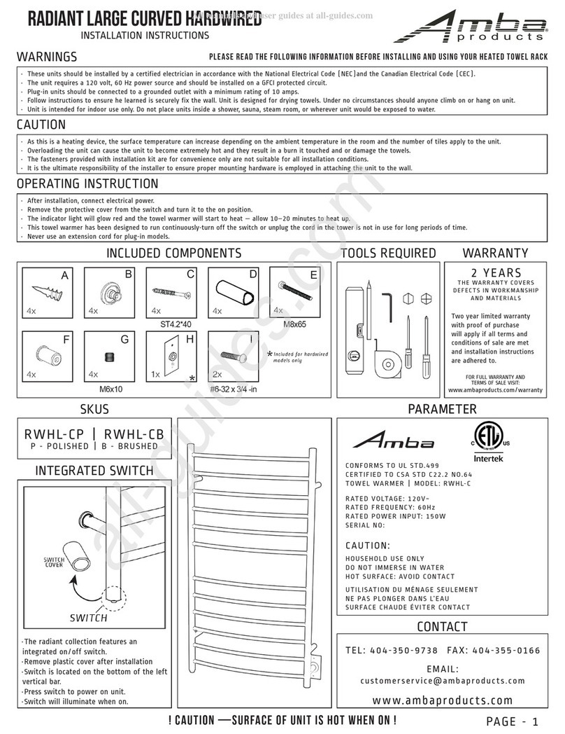 Amba RWHL-CP User manual