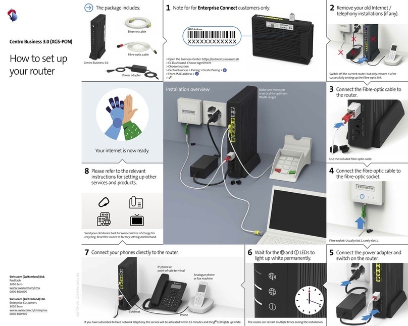 Swisscom Centro Business 3.0 How to set up