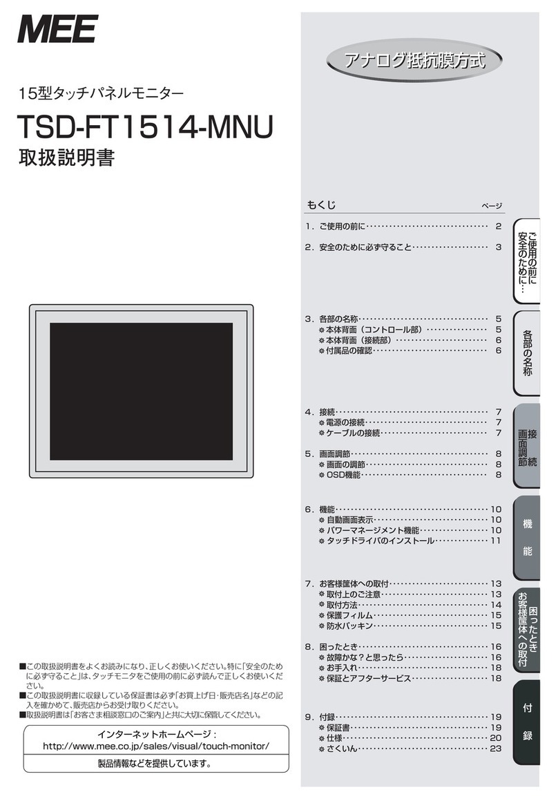MEE TSD-FT1514-MNU user manual