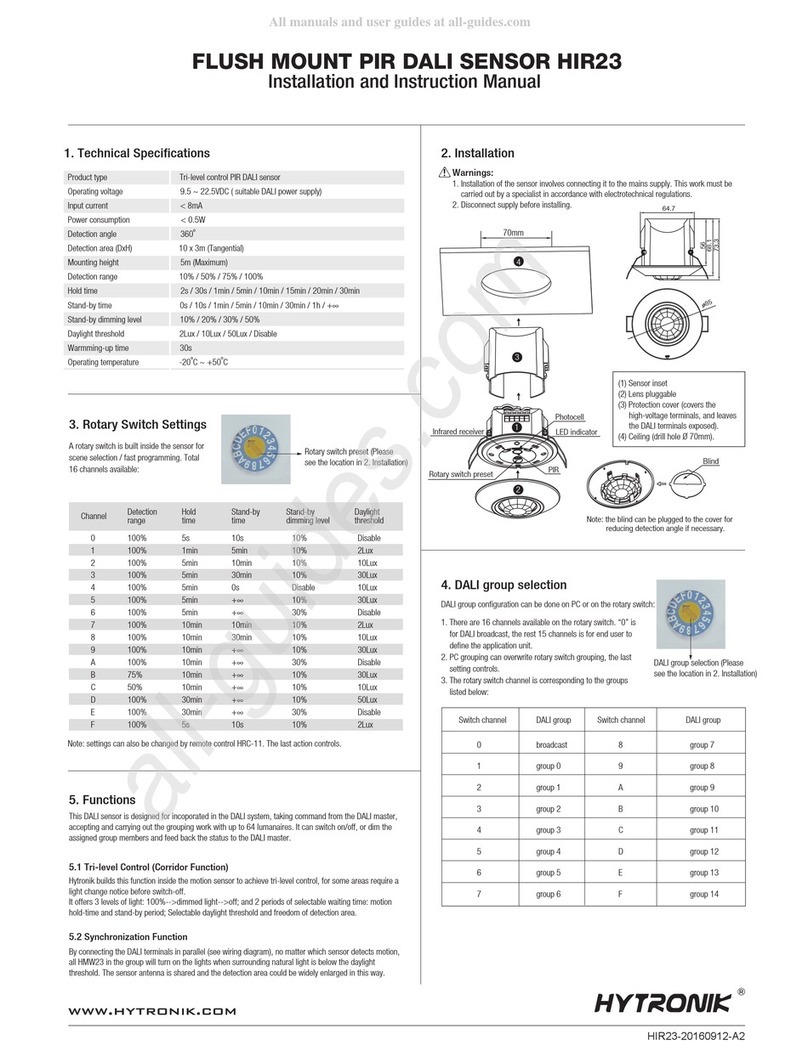 Hytronik HIR23 Quick guide