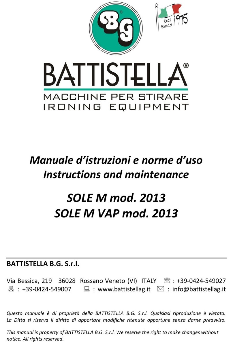 battistella SOLE M Instruction and maintenance
